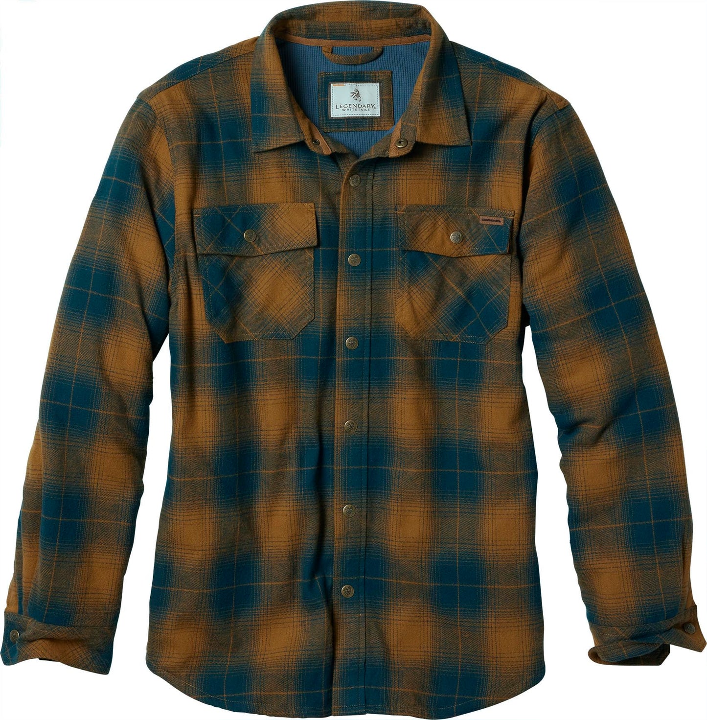Legendary Whitetails Men's Thermal Lined Shirt Jacket Plaid Flannel Polyfill Insulated