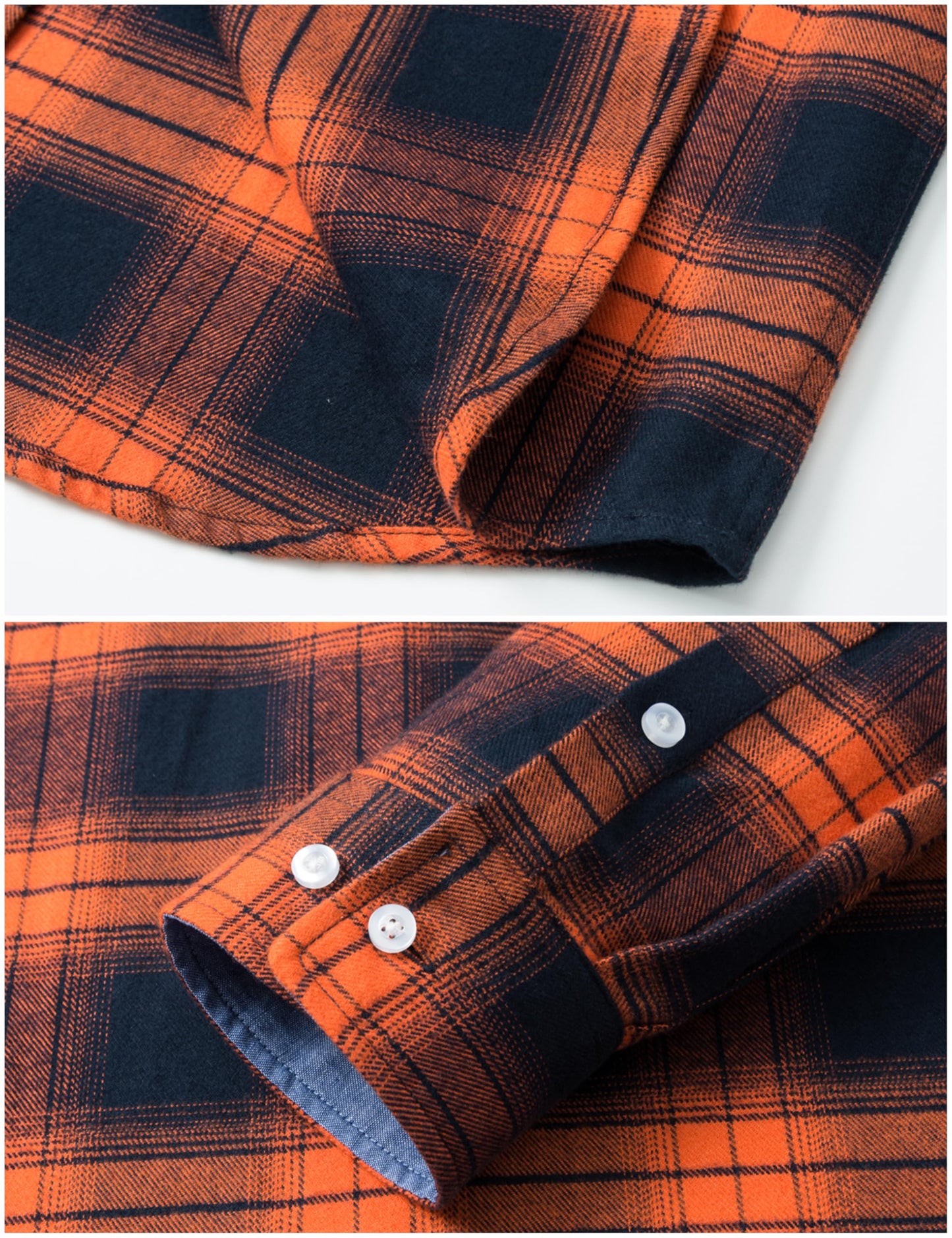 MAGNIVIT Men's Flannel Shirts Cotton Long Sleeve Plaid Casual Button Down Soft Comfortable Shirt for Men