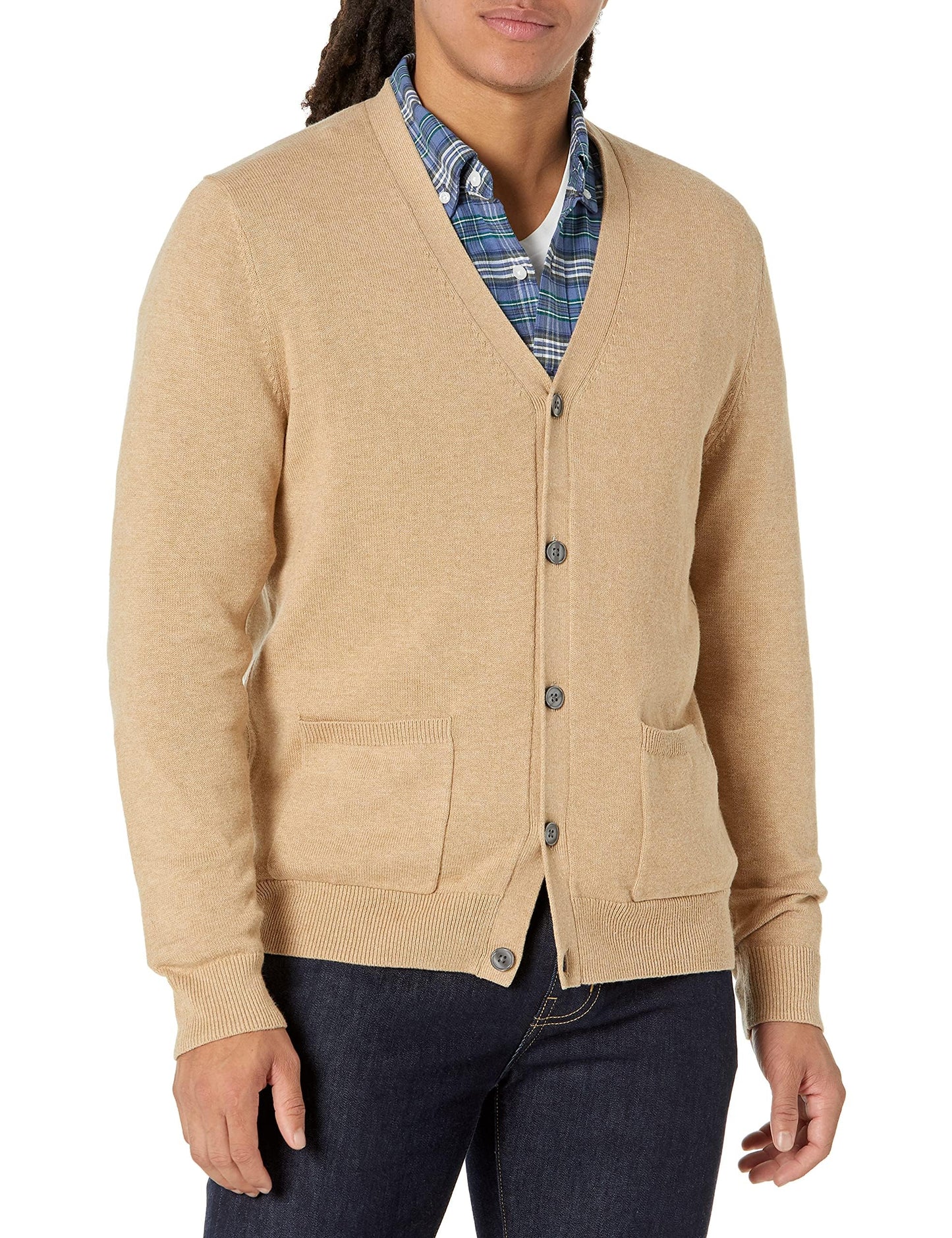 Amazon Essentials Men's Cotton Cardigan Sweater