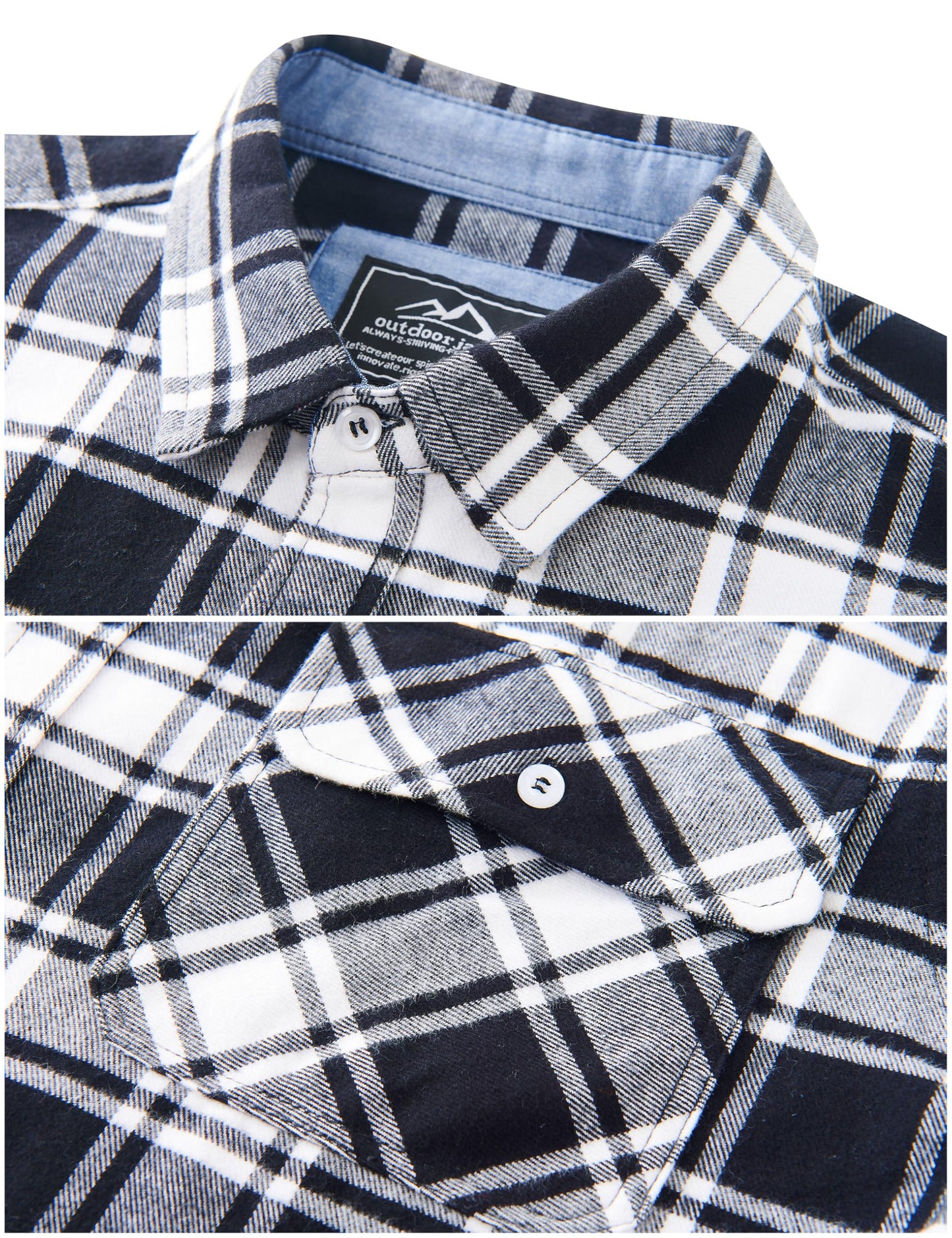 MAGNIVIT Men's Flannel Shirts Cotton Long Sleeve Plaid Casual Button Down Soft Comfortable Shirt for Men