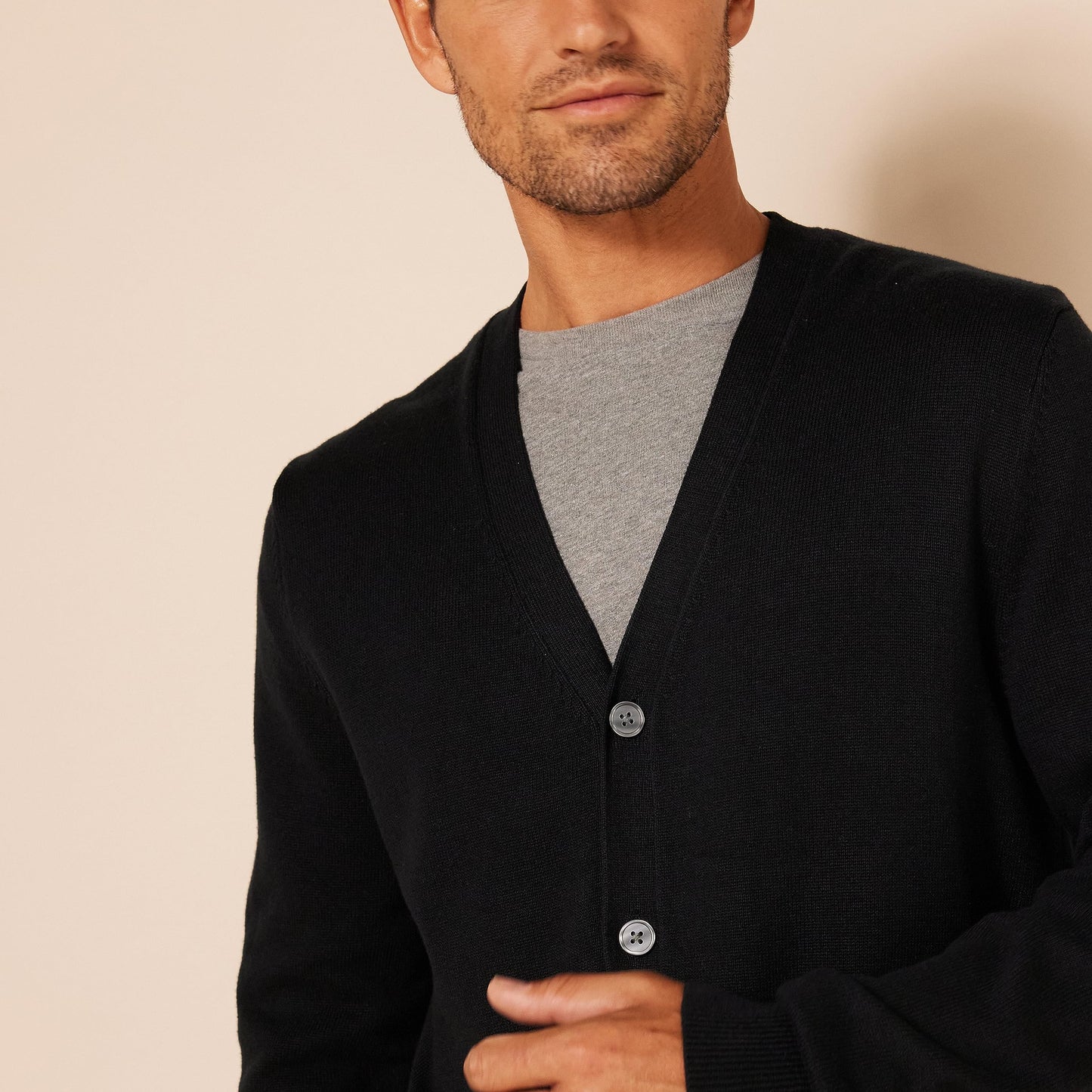 Amazon Essentials Men's Cotton Cardigan Sweater