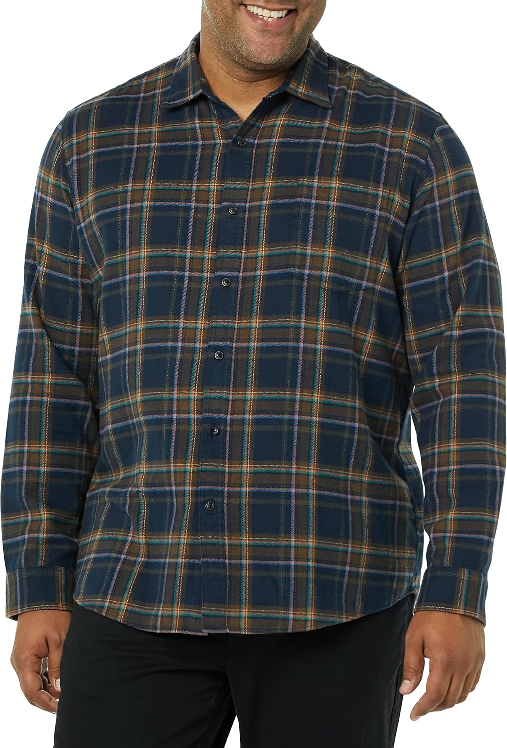 Amazon Essentials Men's Long-Sleeve Flannel Shirt (Available in Big & Tall)