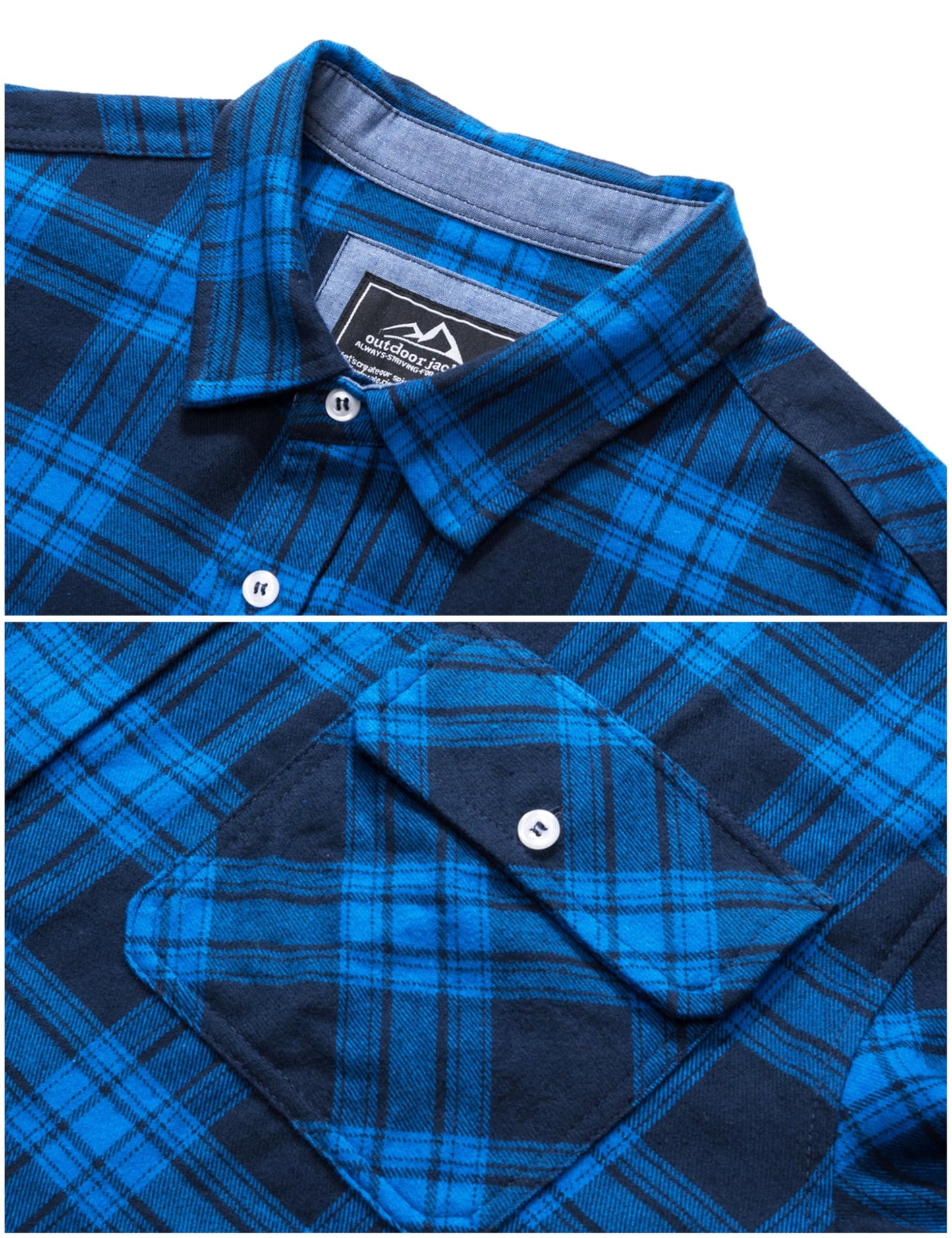 MAGNIVIT Men's Flannel Shirts Cotton Long Sleeve Plaid Casual Button Down Soft Comfortable Shirt for Men