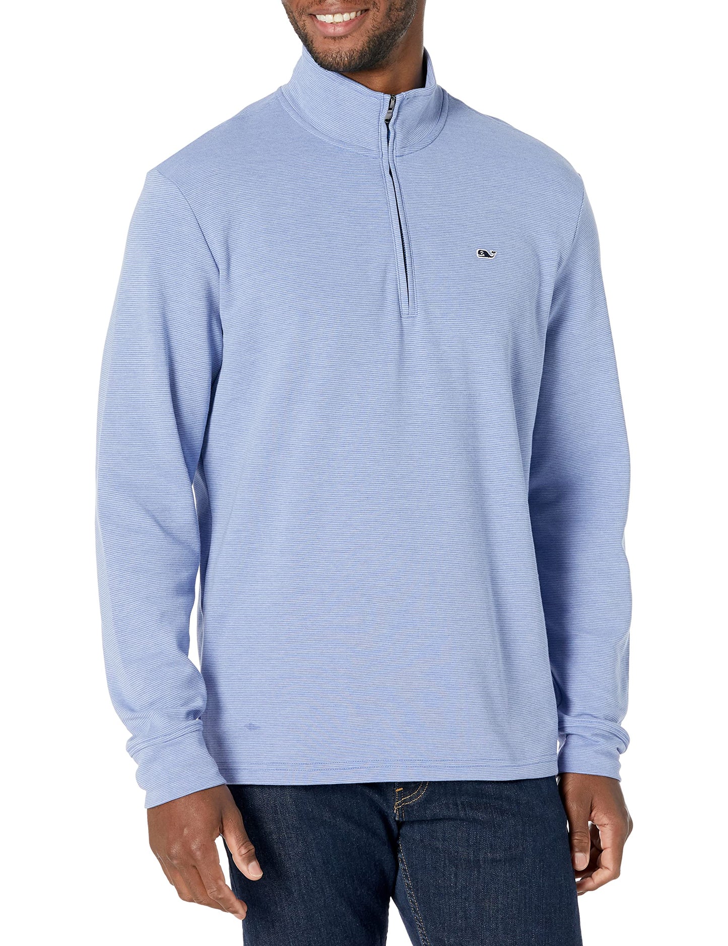 vineyard vines Men's Saltwater Quarter-Zip Pullover Sweater