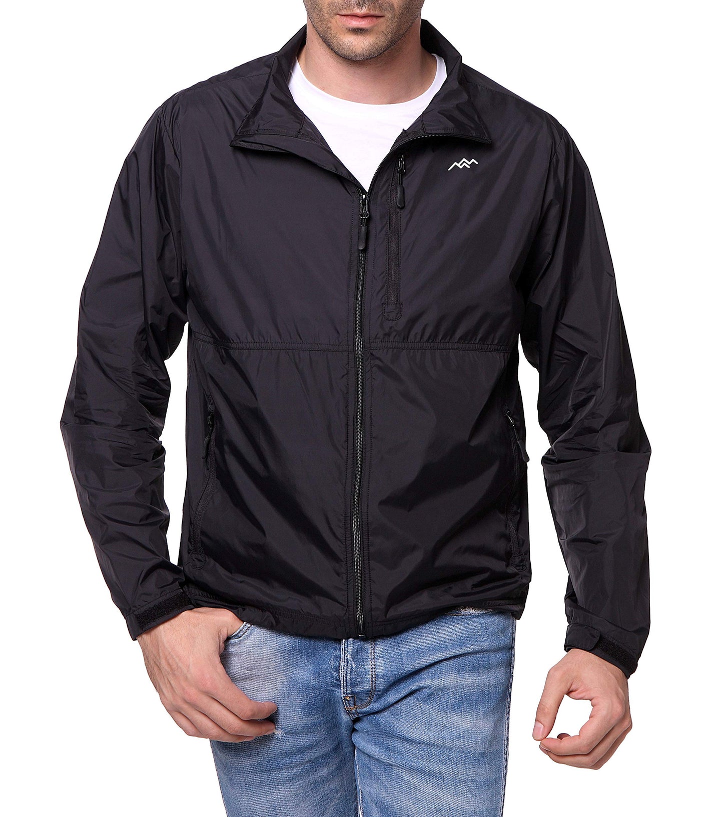 TRAILSIDE SUPPLY CO. Mens Windbreaker Jackets Lightweight Packable Jacket,Windproof and Dustproof