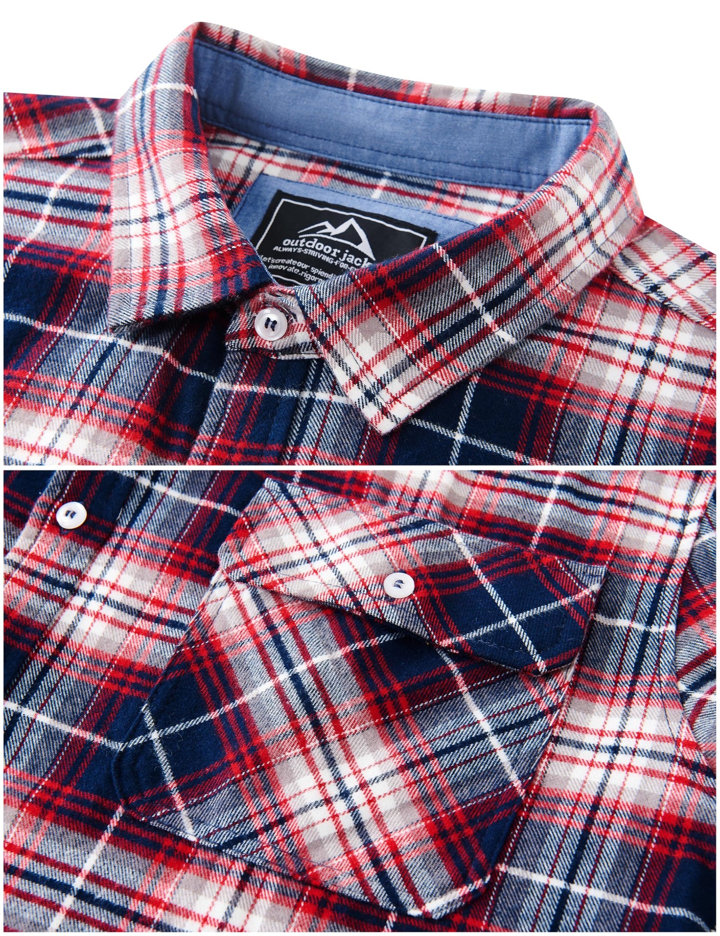 MAGNIVIT Men's Flannel Shirts Cotton Long Sleeve Plaid Casual Button Down Soft Comfortable Shirt for Men